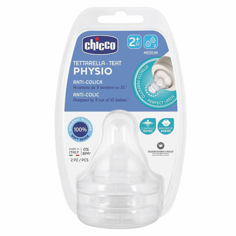 Chicco Perfect5 TEAT - 2m+ Med Flow 2pk