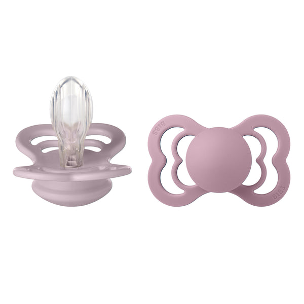 BIBS Pacifier - Supreme | Silicone | Dusky Lilac/Heather