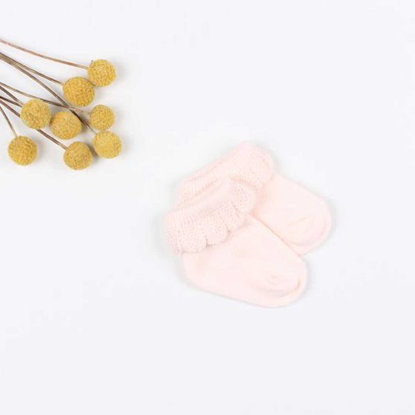 Minihaha Drop Needle Socks - Pale Pink