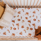 Snuggle Hunny Fitted Cot Sheet - Lion