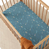 Snuggle Hunny Fitted Cot Sheet - Rocket