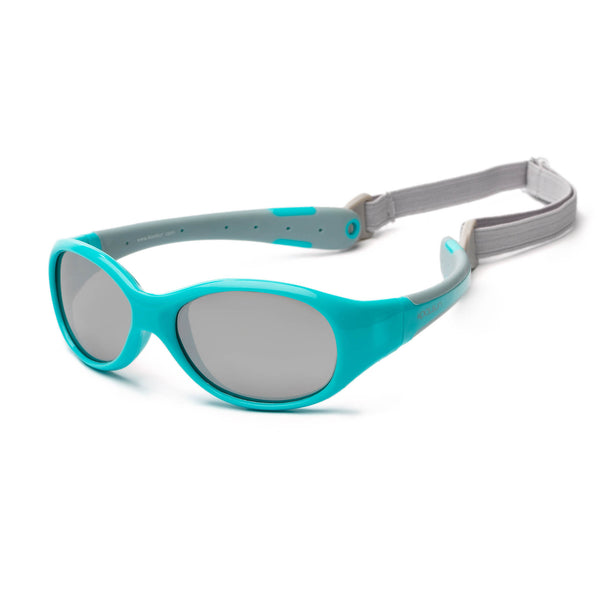 Koolsun Flex Kids Sunglasses - Aqua Grey | 3-6yrs