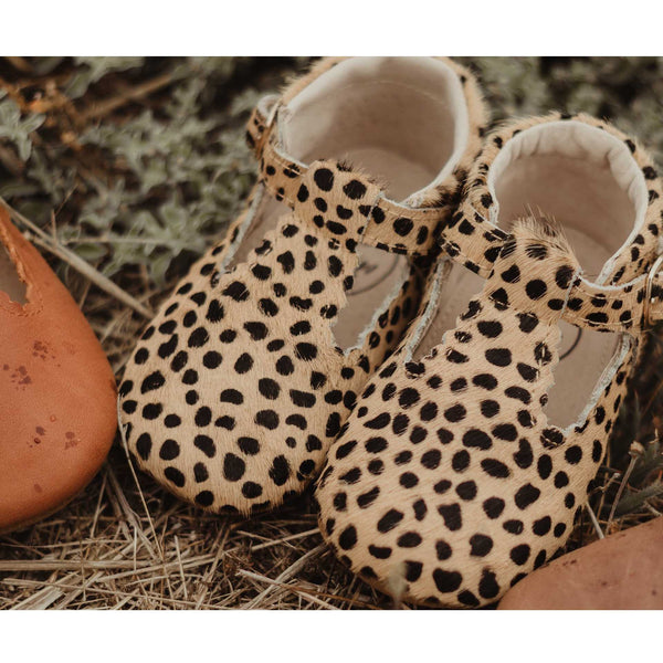 Little MaZoe's T-Bar Shoes - Leopard