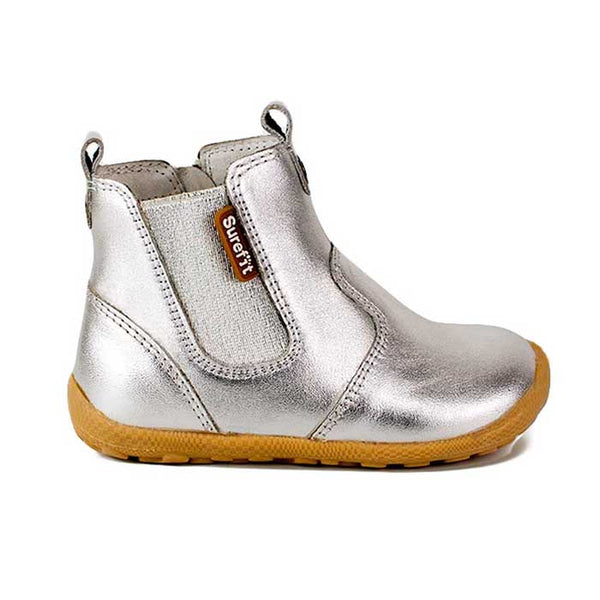 Surefit Mani Leather Boots - Metallic Silver