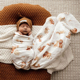 Organic Muslin Wrap - Lion