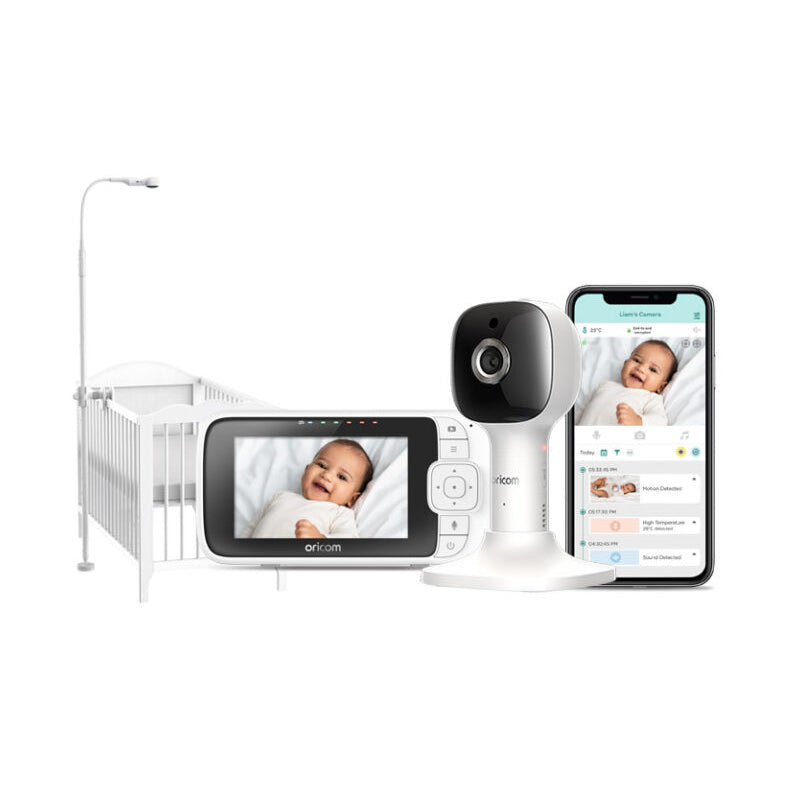 Nursery Pal Skyview 4.3" Smart HD Baby Monitor with cot stand