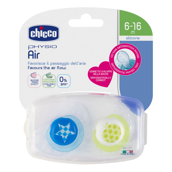 Chicco Soother - Physio Air 2pk (6-16mths)