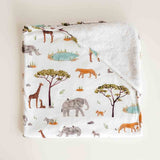 Organic Hooded Baby Towel - Safari