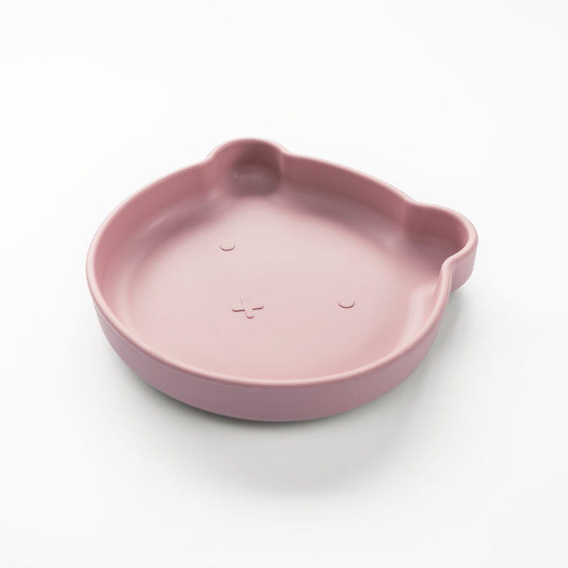 Mod & Tod Silicone Bear Plate - Dusty Pink