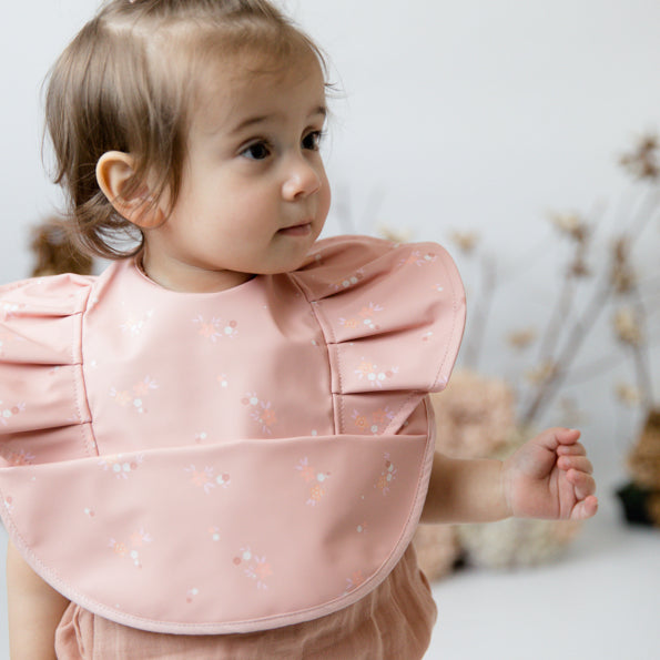 Snuggle Waterproof Bib - Daisy Frill