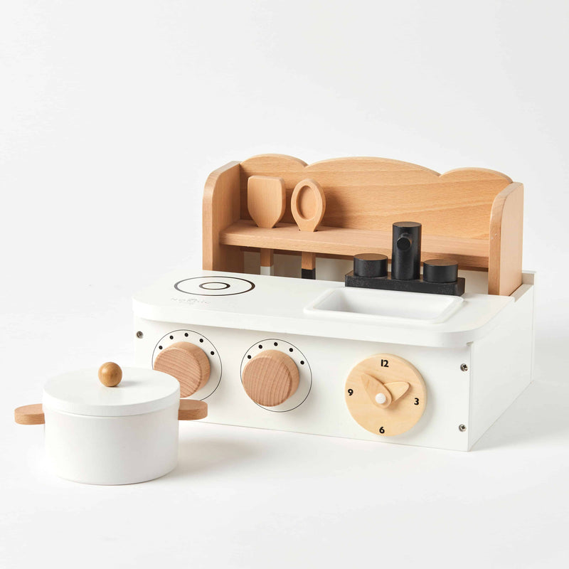 Nordic Kids Wooden Kitchen Stove Set